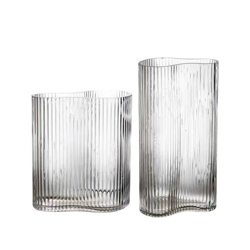 Internet celebrity little feet vase foot printed bottle ins style large diameter entrance high value striped retro decorative vase