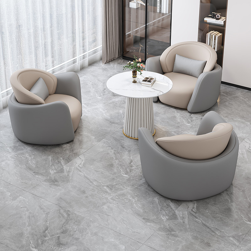 Mesa y silla de negociación sala de estar de lujo ligero sala de estar moderna mesa de recepción mesa de negociación oficina de ventas salón de belleza recepción