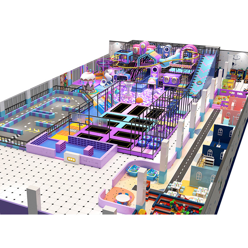 Playground infantil divertido parque de juegos interiores equipos de juguetes integrales a gran escala fabricantes de instalaciones