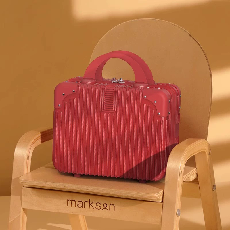 Handheld red suitcase, box