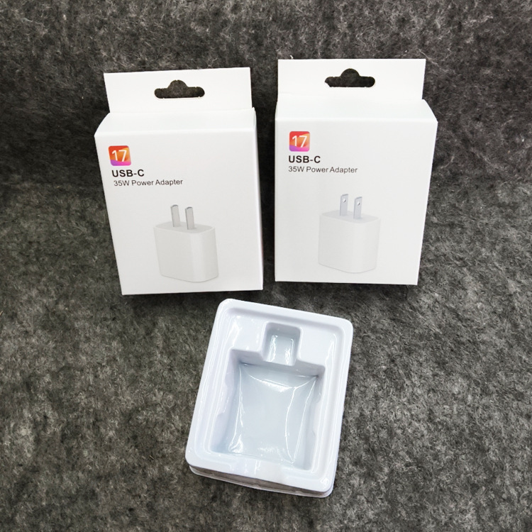 iPhone 17 Apple Single-Head Packaging Box, Us Standard Universal with Blister Inner Tray, Pd35W Charger Box