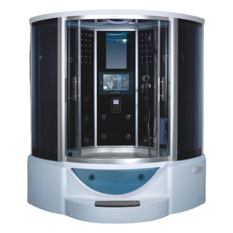 Foshan toda la sala de ducha en forma de abanico con bañera 1,5 M doble sala de vapor sala de ducha doméstica