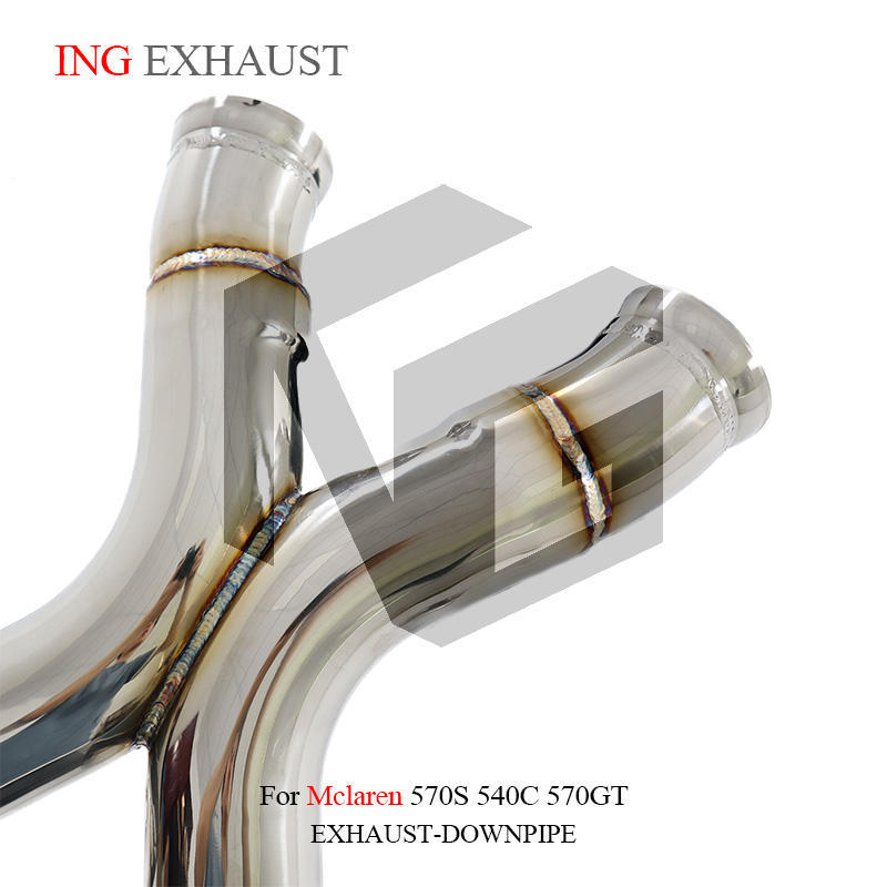 Suitable for 540C 570S 570GT 3inch X-shaped pipe, mid-section exhaust pipe without valve