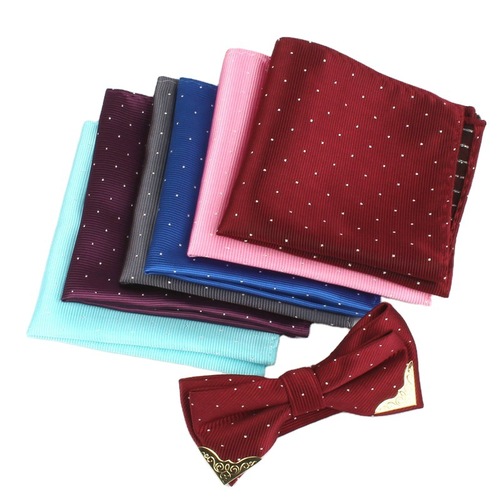 Men's handkerchief square towel 2017 hot online sales polyester material fashionable polka dot small polka dot suit pocket towel wholesale