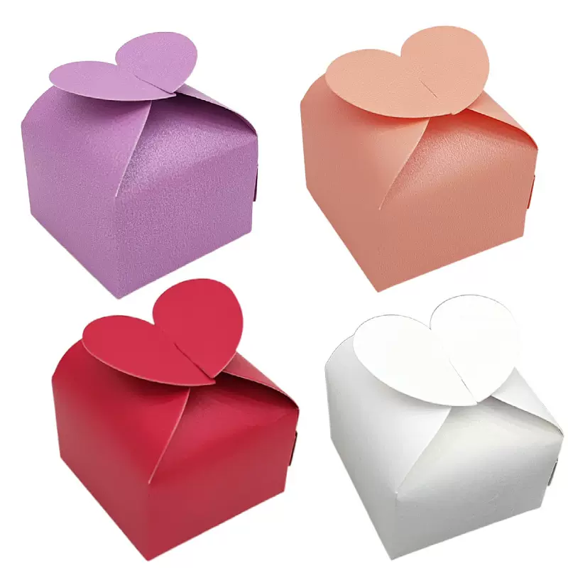 珠光心形喜糖盒情人节爱心礼物盒创意糖果盒生日派对礼物盒子批发