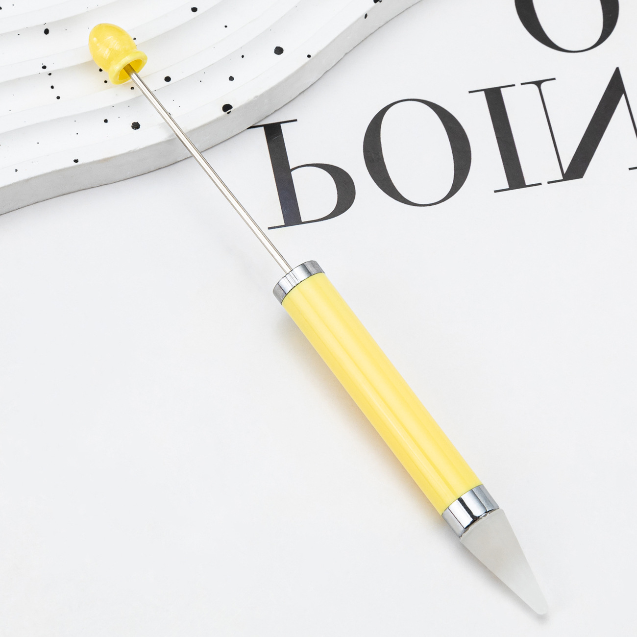 Nuevo DIY nail point taladro bolígrafo de cuentas de succión de taladro de flores de taladro de herramientas de uñas de doble propósito con cera de taladro de punto