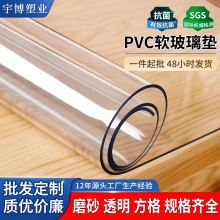 厂家PVC透明桌垫软玻璃防水防油塑料餐桌垫防烫免洗桌布桌面垫