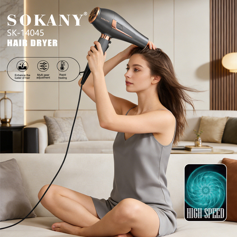 Export Sokany14045 Hair Dryer Household High-Speed Hair Dryer Women's Hair Care Quick-Drying Hair Dryer