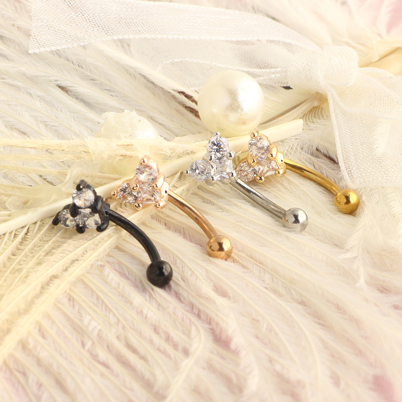 Simple Style Star Stainless Steel Inlay Ear Studs 1 Piece