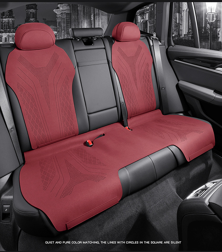 18-23 BMW x3 cushion breathable perforated summer suede seat cover BMW ix3 for four seasons seat cover