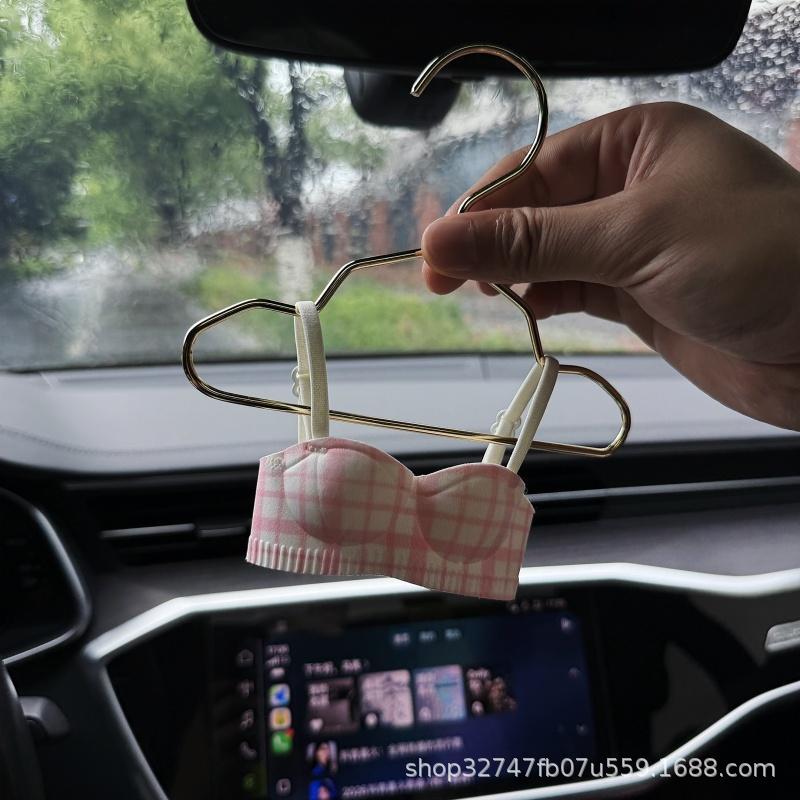 Mini Fashionable Ultra-Small Stylish Cute Car Hanging Ornament Creative Bra-Style Decoration Personalized Car Interior Decoration Piece