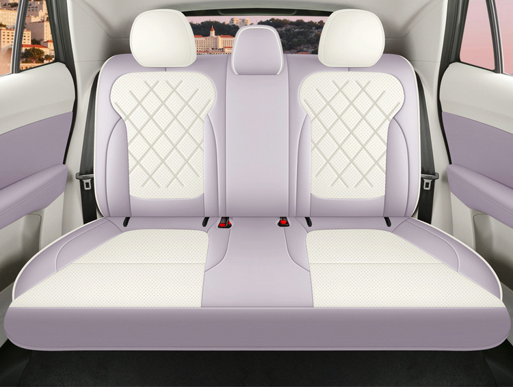 Suitable for 2026 Mg4 Car Seat Covers, Cartoon Leather Perforated Breathable Full Surround Four-Season Seat Cushion Covers