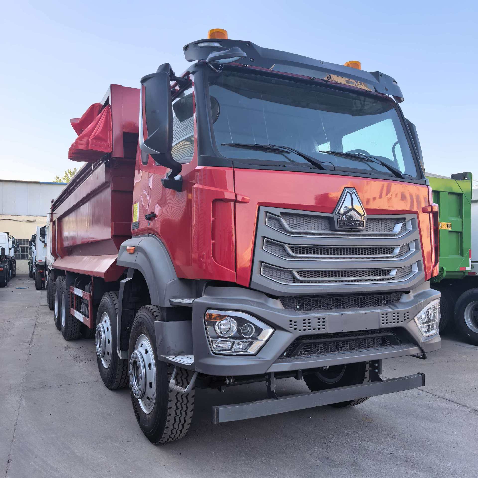 Export of Used Sinotruk Howo Nx Dump Truck 430 Horsepower Dump Truck for Transporting Gravel and Soil Howonx Dump Truck