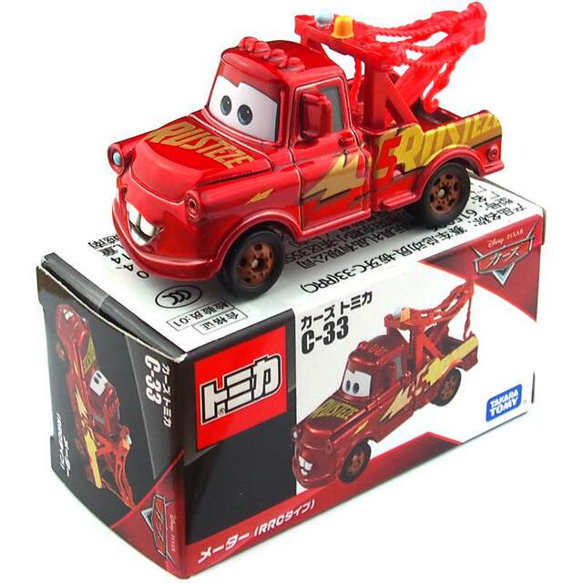 Genuine TOMY Domeka Racing Story Model Lightning McQueen Plate Teeth Model Collection Toy Alloy Car
