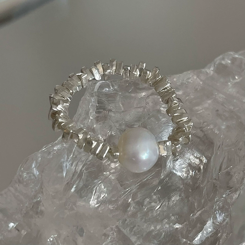 Accessory, nail decoration, small design ring, elastic strap, high-quality style, simple and elegant design