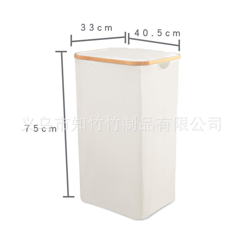 Cesta de ropa sucia de bambú de estilo japonés para dormitorio con bolsa interior y tapa, cesta de almacenamiento de ropa sucia plegable, cesta grande para ropa sucia para baño