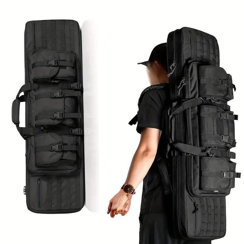 Tactical Gun Bag Outdoor Tactical Launcher Double-layer Storage Bag 1 m Shoulder Gun Bag 136 Multi-functional Fishing Gear Bag