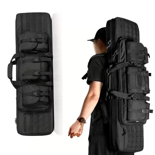 Tactical Gun Bag Outdoor Tactical Launcher Double-layer Storage Bag 1 m Shoulder Gun Bag 136 Multi-functional Fishing Gear Bag