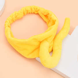 天线宝宝同款少女心宽边毛绒洗脸束发带碎发扎发韩版头戴蝴蝶结