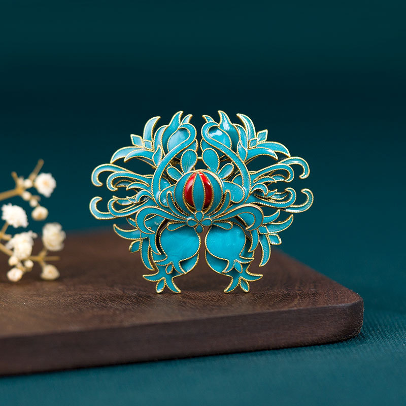 100 만 레트로 민족 스타일 클래식 청삼 플랩 펜던트 골동품 하이 레벨 팰리스 한후 펜던트 쥬얼리 여성