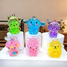 入油流沙摆件夜光玉桂狗卡通三丽鸥钥匙扣吊坠包包饰品挂件批发
