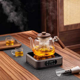 新款防爆高硼硅围炉煮茶壶玻璃烧水泡茶壶电陶炉专用茶水分离壶