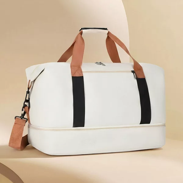 New Travel Bag Oxford Cloth Business Trip Luggage Bag Independent Shoe Compartment Printable Logo Fitness Bag Sports Swimming Bag
