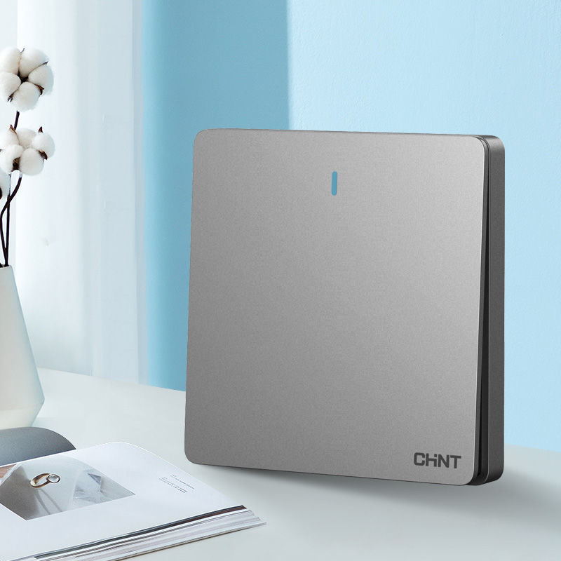 Chint Wall Switch 6C Magic Silver Grey Socket Home Conceded Wall One Open Five Holes 86 Panel Porous Chint Wall Switch 6C Magic Silver Grey Socket Home Conceded Wall One Open Five Holes 86 Panel Porous