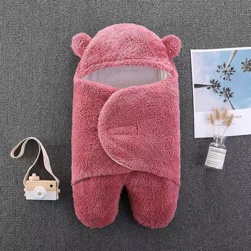 Bebé abraza bolsa de dormir otoño-invierno engrosado frío y cálido recién nacido paquete de salida - mes