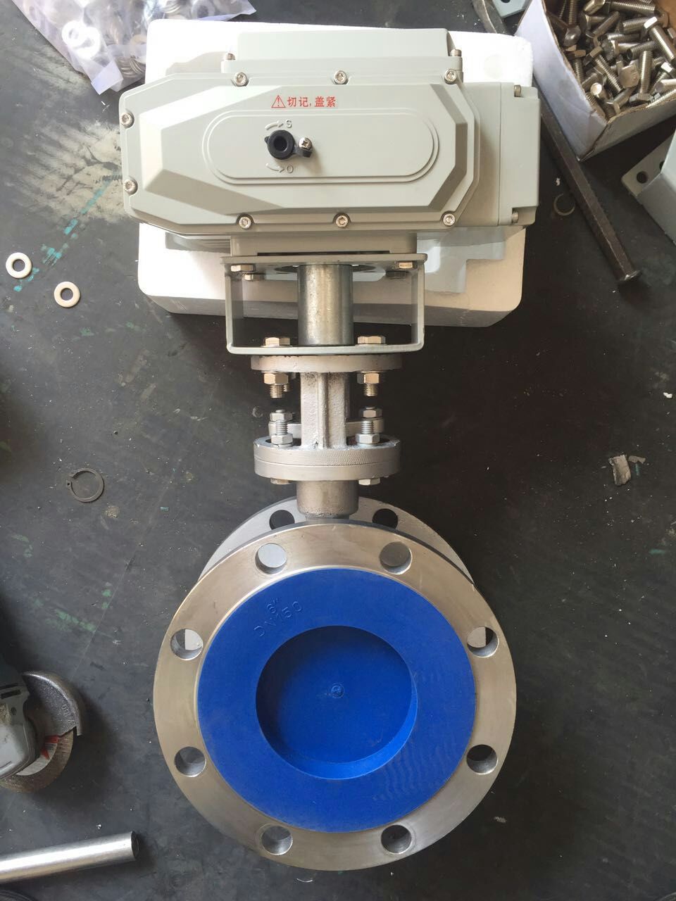 厂家供应 电动双法兰蝶阀D941X/W-10  电动蝶阀 电动对夹蝶阀
