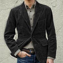 Corduroy vintage simple men's jacket������L����йų�����