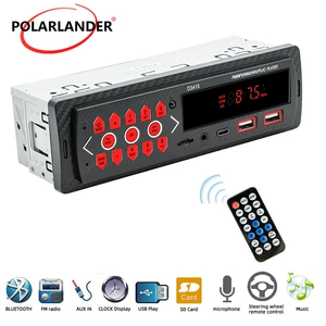 D3410 Qırmızı İşıq Tək Oxlu İkili USB Avtomobil Bluetooth MP3 Pleyer FM Radio 12V