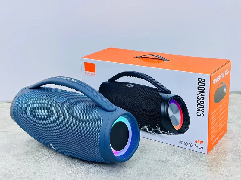 国境を越えて人気のあるBOOMBOX3 bluetoothスピーカーの戦神3ランプ付き40w爆発サブウーファー屋外携帯音響|undefined