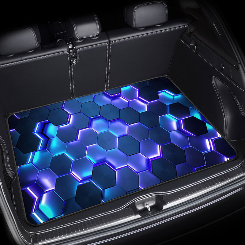 Cross-border American car trunk mat crystal velvet floor mat dirty and easy to take care of car sound insulation mat items dust mat
