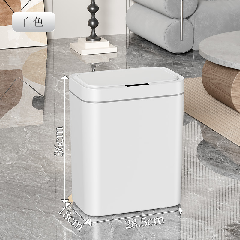 Bote de Basura Inteligente con Sensor de ABS Clasificación Multizona para Sala de Estar, Cocina y Baño