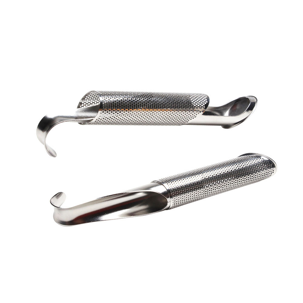 Colador de Té de Acero Inoxidable 304 al por Mayor, en Existencia, Estilo Tubo Colgante, Herramienta para Preparar Té, Filtro de Hojas de Té Colgante de Acero Inoxidable