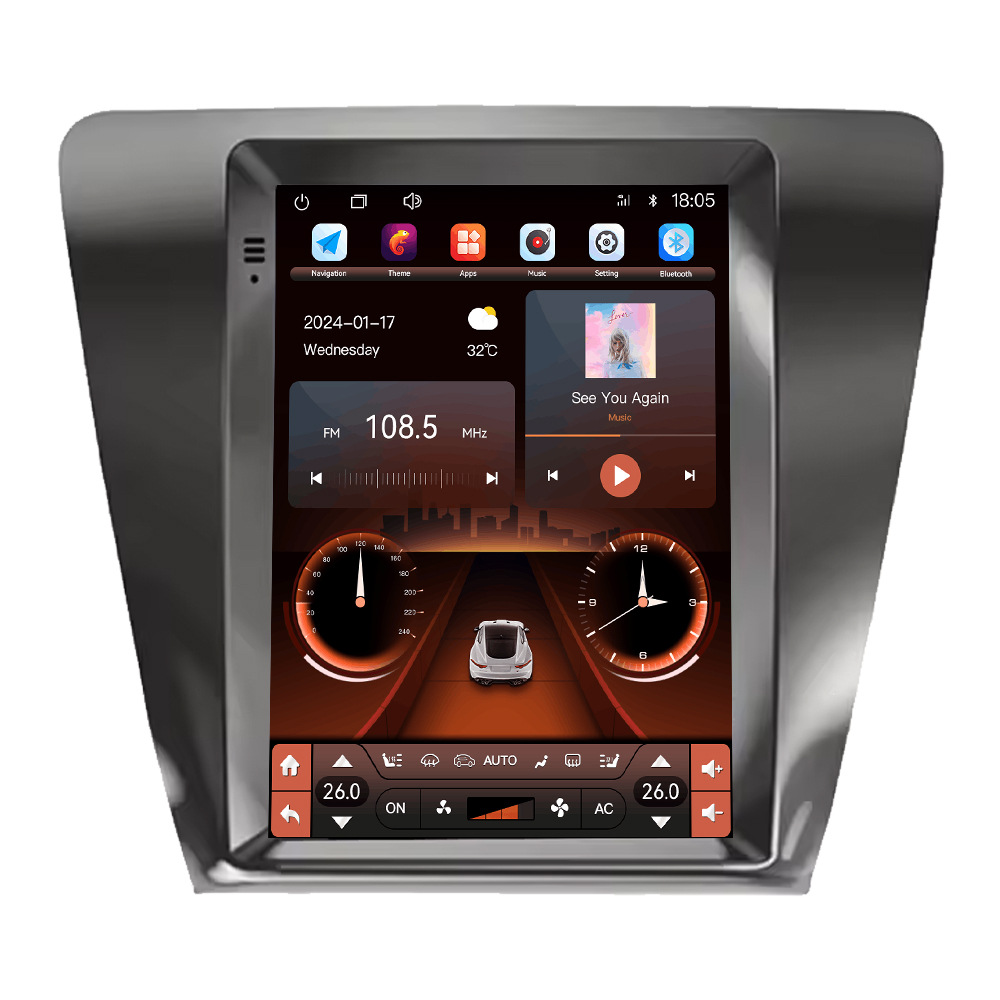 Cross-border Octavia 2016-2018 Car Smart Navigator Audio and Video Car GPS Large Screen Car Smart