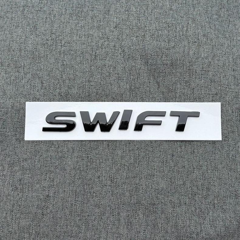 Suitable for Suzuki Swift Modification, Black Warrior Front and Rear Car Logos, Rear Trunk Logo Sticker, Front Grille Logo, Rear Logo