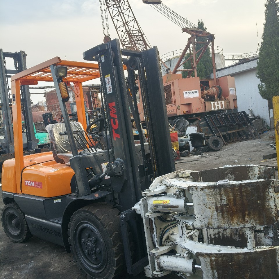 供应日本TCM叉车二手圆夹抱叉车