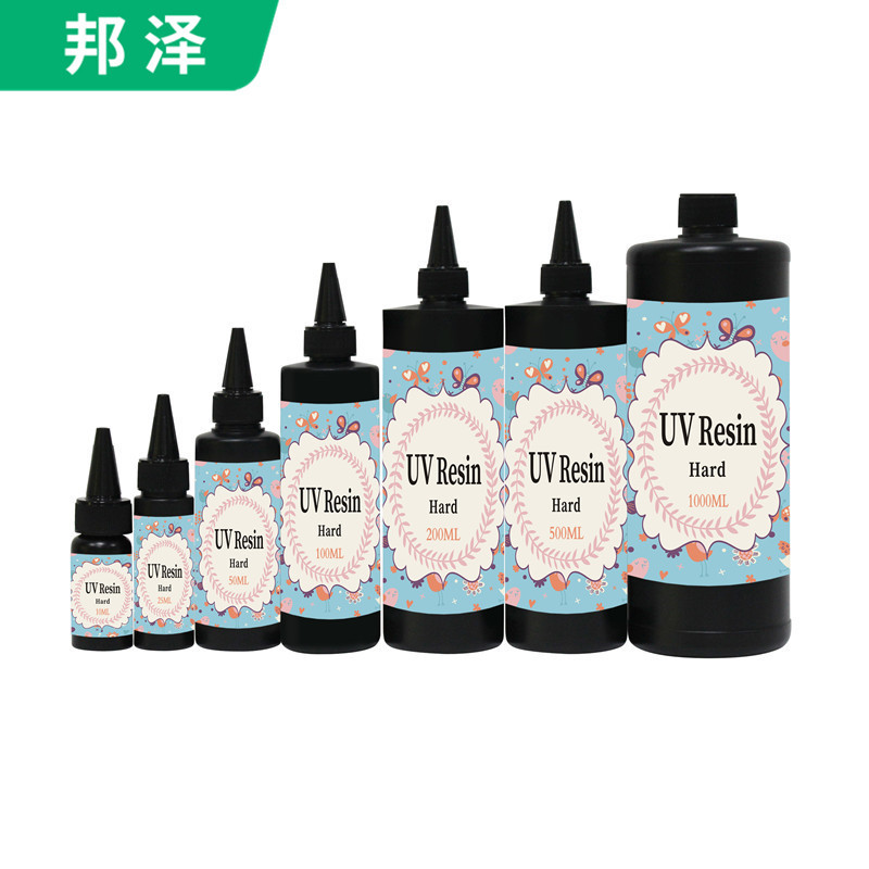 uv水晶滴胶紫外线光照固化快干UV胶紫高透明紫外线固化树脂硬UV胶