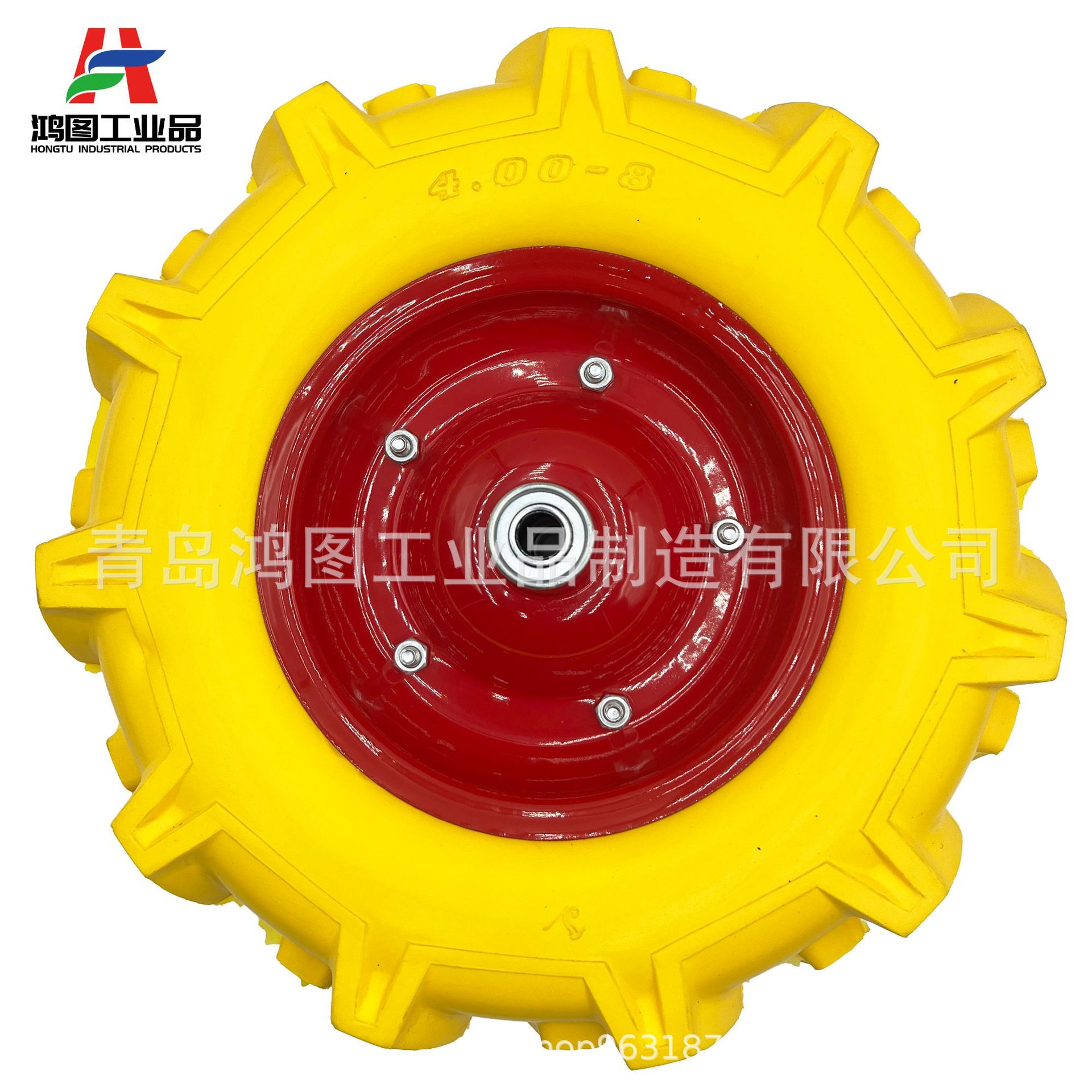 16寸4.80、4.00-8人字纹PU发泡轮 (5)