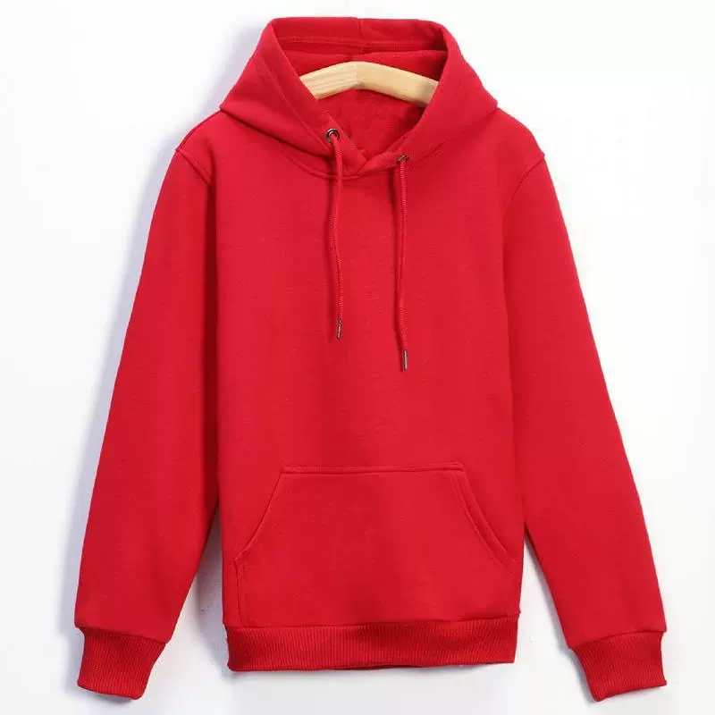 冬季加绒连帽卫衣长袖保暖广告衫定制印花logo套头刺绣工衣班厂服