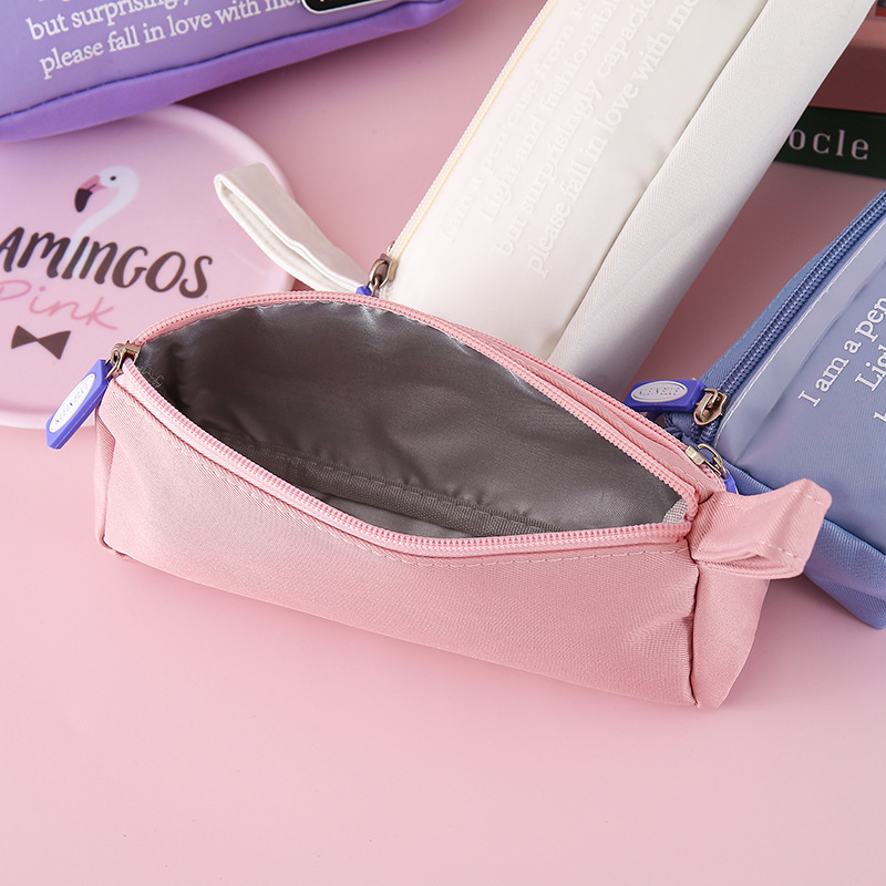 Bolsas de bolsillo transfronterizas de gran capacidad bolsas de bolsillo de doble capa frescas bolsas de papelería creativas bolsas de papelería multifuncionales bolsas de papelería mayoristas
