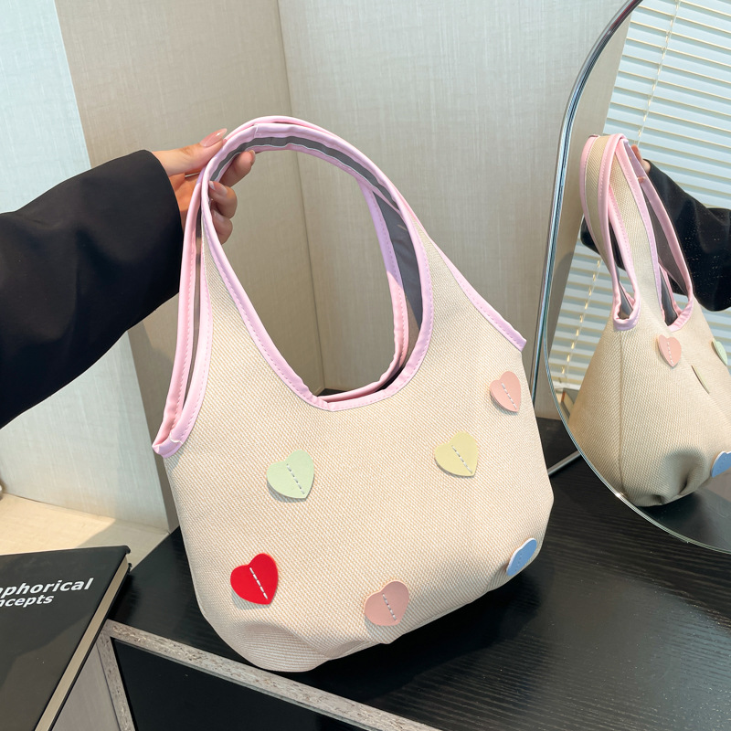 韩版潮流腋下包女2024新款ins简约唯美休闲单肩包小众设计托特包