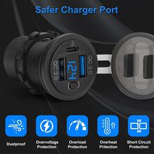 1套 颜色：黑色 材质：塑料 双 QC3.0 18W 和 PD 30W 快速充电端