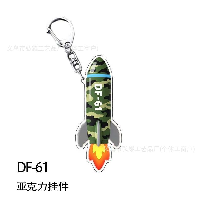 Prosperidad y prosperidad-Dongfeng 5C / 61 llavero plano acrílico alcance de golpe creativo que cubre el mundo de alto valor facial image 5