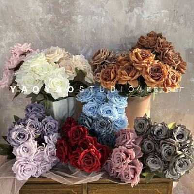 9 Diamond Rose Simulation Rose Букет свадебный отель