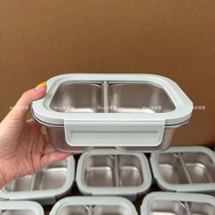 米诺家316L不锈钢上班族饭盒带餐新款饭盒便当盒密封分隔餐盒