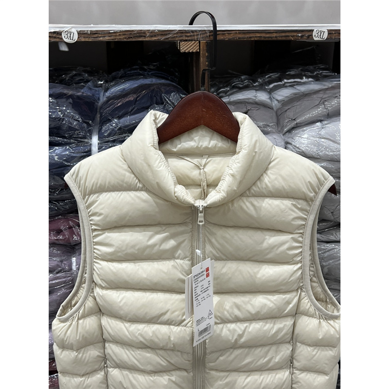 Youjia2025 otoño y invierno chaqueta de pluma ligera de caballo corto 90 chaleco blanco pluma de pluma de tamaño grande ocio versátil