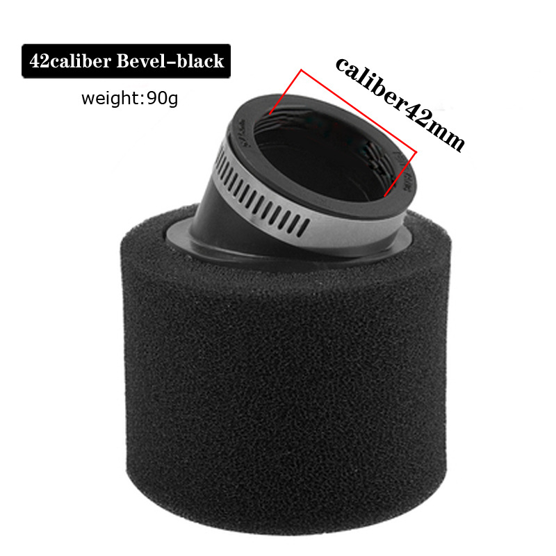 ブラック 42MM 斜めスポンジ エア フィルター